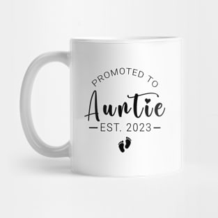 Promoted to auntie est 2023 Mug